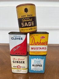 Lot Of Five Vintage Spices