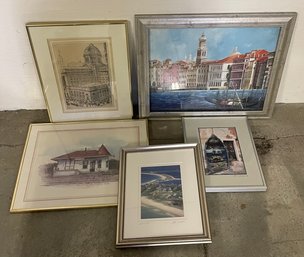 Five Framed Prints
