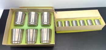 Zinn Hochst 95  Pewter Cups And Shot Glasses In Original Boxes