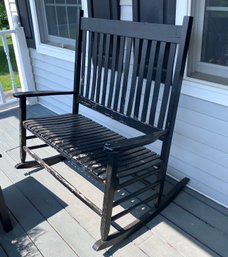 30. Outdoor 2-Person Double Rocking Chair