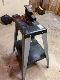 Foley Belsaw And Co.  Heavy Duty Shop Stand With Iron Vice