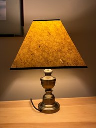 Brass Base Table Lamp With Attractive Shade