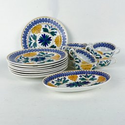 Vintage Maestricht Dutch Plates And Teacups