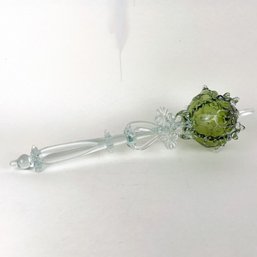 Hand Blown Artisan Glass Mace Or Scepter