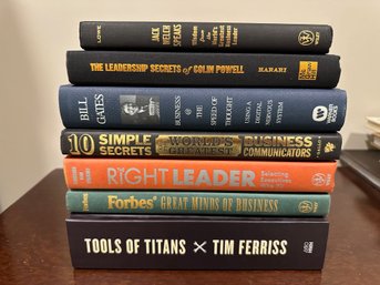 (7) Great Leaders Books Including Tim Ferris, Bill Gates And Jack Welch And More