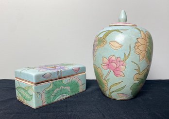 WBI Ginger Vase And Trinket Box