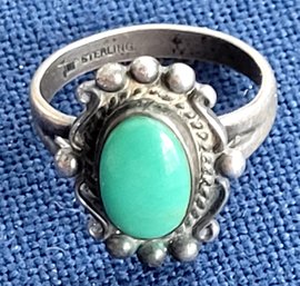 Southwestern Turquoise & Sterling Silver Fabulous Ring