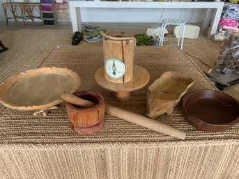 Group Of Wood Items