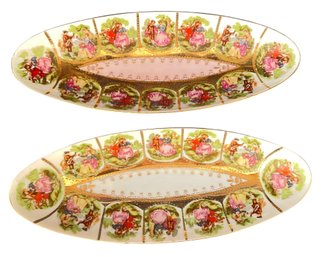 Vintage Relish Plate Duo