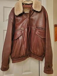 Mens Colebrook Leather Jacket Size L