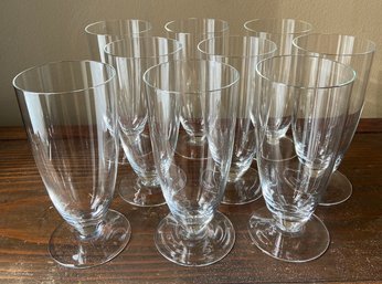 9 Fine Crystal Beer Beverage Pilsner 3.25x7in Glasses