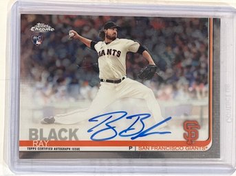 2019 Topps Chrome Certified Autograph Issue Ray Black Signed Rookie Card #RA-RB