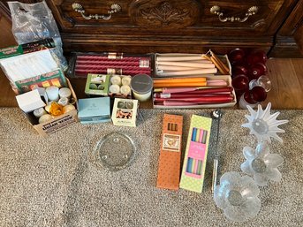 VERY GENEROUS Candle And Votive Lot With Extras