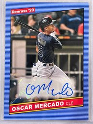 2020 Panini Donruss Oscar Mercado Autographed Card #86S-OM