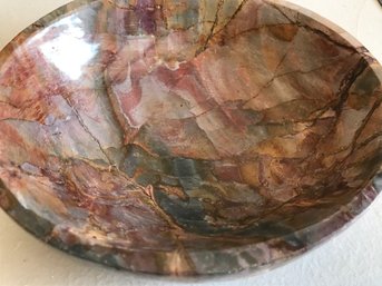 Jasper Gem Stone Bowl, 3 LB, 7 Inch