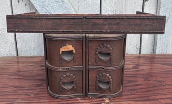 32. Antique Treadle Sewing Machine Drawers