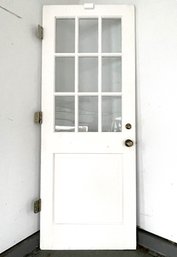 An Exterior 9 Lite Wood Door - 32 X 83.25