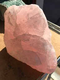 Natural Form Rose Quartz, 6 LB , 6 1/2 Inch By 6 1/2 Inch