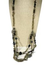 Elongated Fine Gemstone Agate Designer Necklace