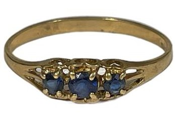 Sapphire 14K Gold Ring 1.3 Grams Size 7