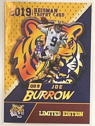 2019 Heisman Trophy Card Joe Burrow Rookie Card #9