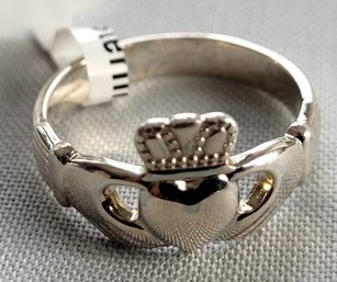 Sterling Silver New With Tags Claddagh Irish Ring