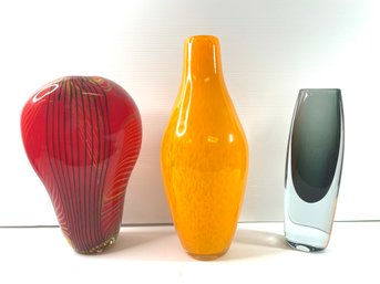 Murano Style Glass Vases