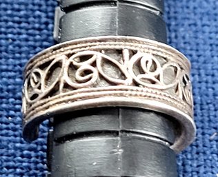 Vintage Sterling Silver 925 Fancy Scroll Toe Ring
