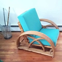 Large Mid-century / Vintage Bamboo / Rattan Arm Chair