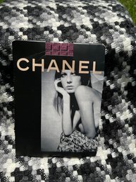 Chanel Pink/black Fancy Tights Size 4