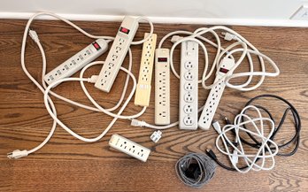 (7) Power Strips, (2) HDMI Cords Plus Extra-Long Phone Charger Cord