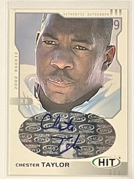 2002 Sage Authentic Autograph Chester Taylor Card #h19