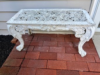 Victorian Style Vintage Cast Iron Bench