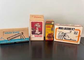 Vintage Kitchen Gadgets In Original Boxes