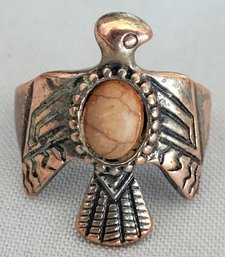 Vintage Southwestern Copper Thunderbird Ring