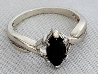 Vintage Sterling Silver 925 Black Stone Avon Ring