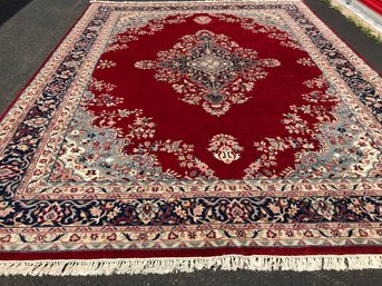 Hand Knotted Persian Rug , 8 Feet 6 Inches By 11 Feet 2 Inch