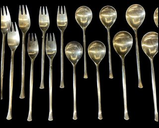 Over 40 OZT H Nils Hansen Denmark Sterling Flatware