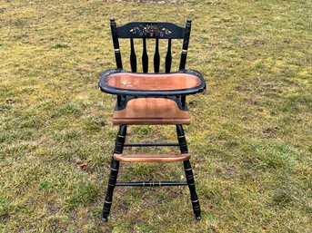 A Handpainted Vintage High Chair