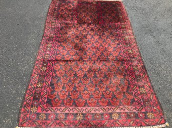 Balochi Hand Knotted Rug , 2 Feet 8 Inch By 8 Feet