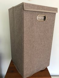 Birdrock Home Laundry Hamper, Grey Linen