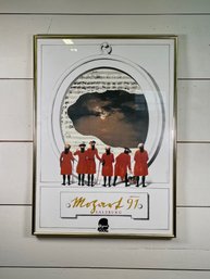 Framed Mozart 91 Salzburg Poster, Pet Halmen