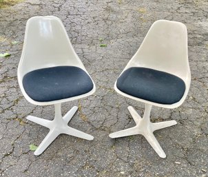 Pair Of Mid Century Burke Tulip Chairs