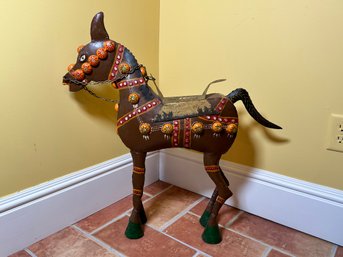 A Large Tin Mule With Great Detail