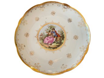 Antique Porcelain Footed Cake Plate