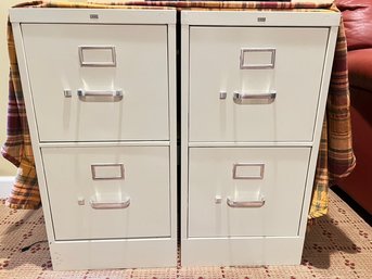 Pair Of HON Under Counter/under Desk,  2 Drawer File CAbinets