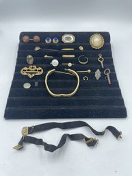 LOT OF VICTORIAN MOSTLY GOLD FILLED JEWELRY