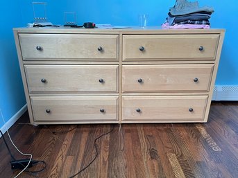 Pine Natural 6 Drawer Dresser 1 Of 2