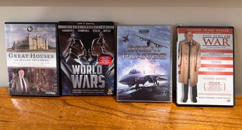 Collection Of (4) DVDs Including: Great Houses, The World Wars, Great Planes And The Fog Of War