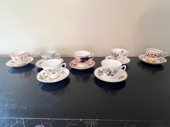 7 Tea Cups And Saucers From Multiple Manufacturers